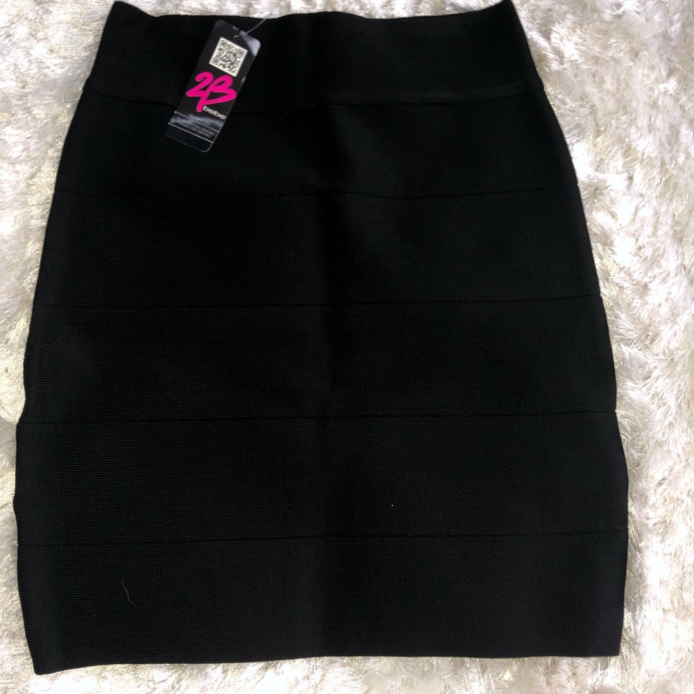 Bebe Bandage Skirt Black size XS New With Tags !